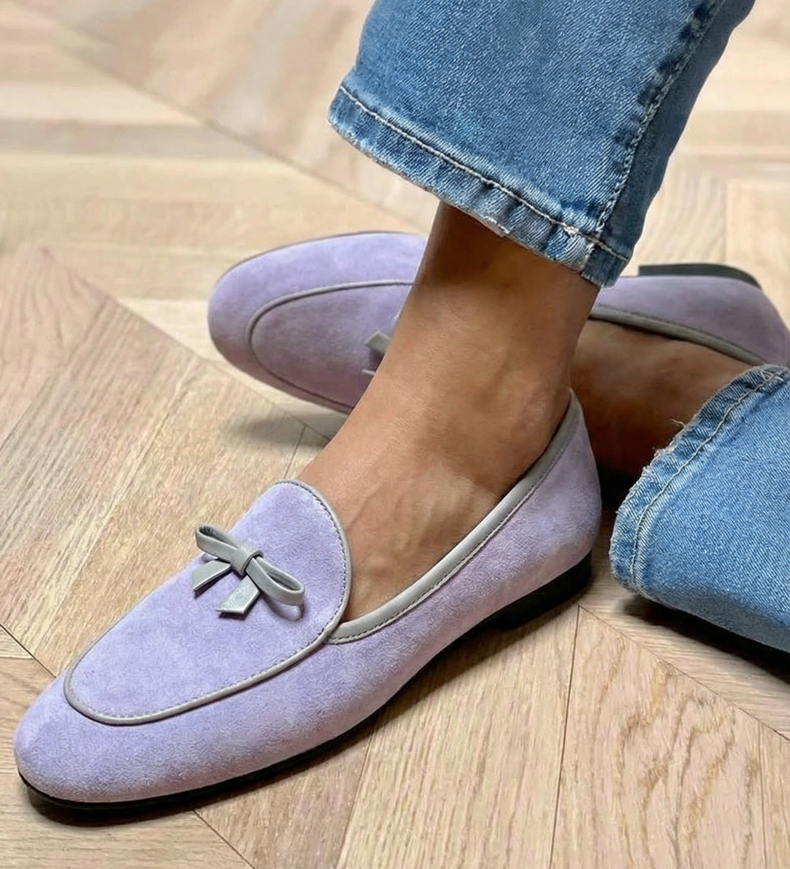 Gunnvor – Flat sko elegant med sløyfe