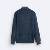 Fleece-poloskjorte | myk, varm og elegant