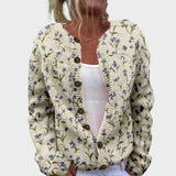 Andrea – Blomstret cardigan