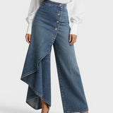 Aud – Innsvøpende denimbukser