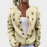 Agnes – Blomstret cardigan