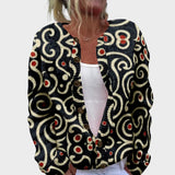 Bente – Blomstret cardigan