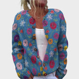 Dorthea – Blomstret cardigan