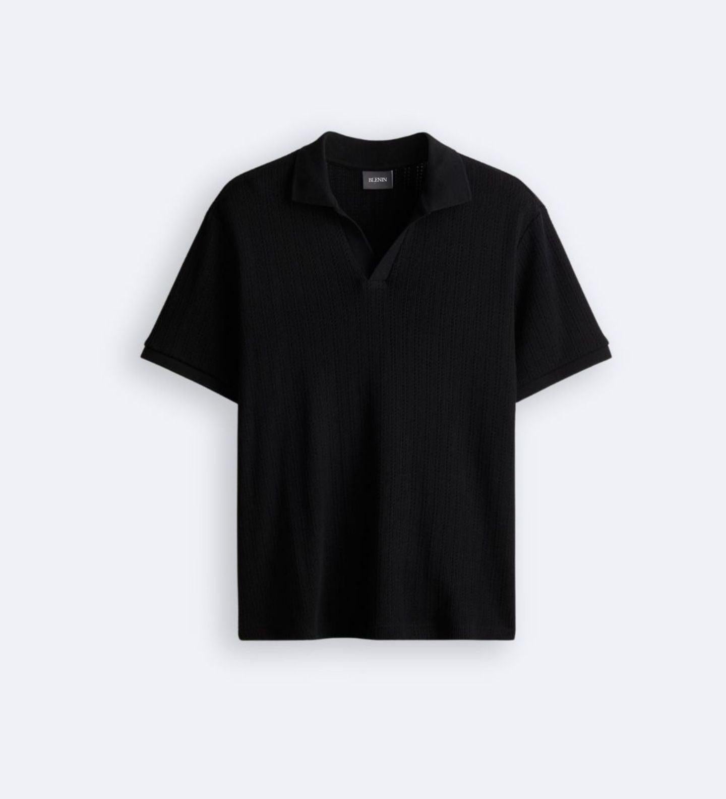 Elegant strikket poloskjorte med chic look