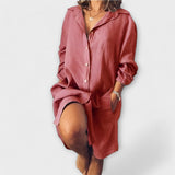 Margrete – Avslappet linbluse