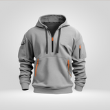 Heren Half glidelås Hoodie – Sweat med Capuche Urbain behagelig med lommer