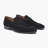 Julian | Casual business-loafer i semsket skinn for menn