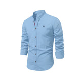 Elegant avslappet slim fit-herreskjorte med knapper
