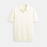 Herrepoloskjorte i beige – elegant & tidløs