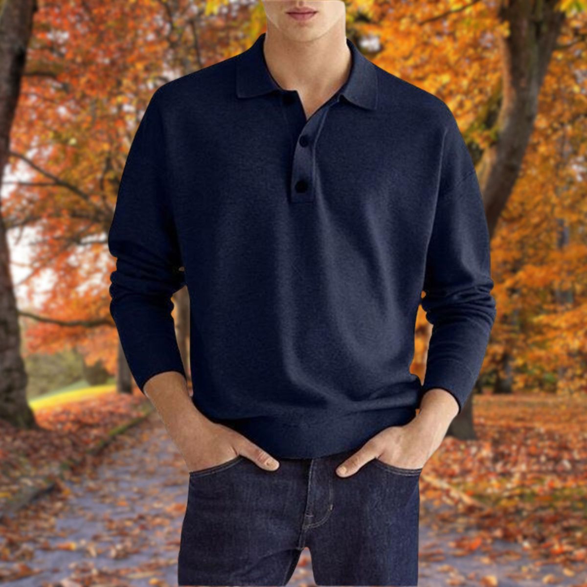 Swen™ Elegant poloskjorte-genser