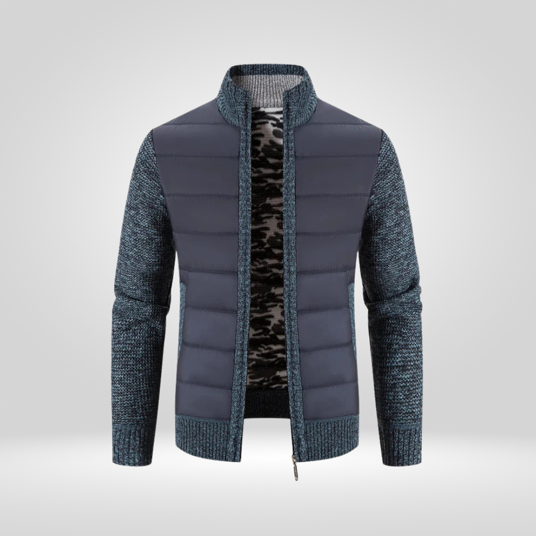 Vest strikket for herre – myk cardigan med klassisk design