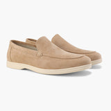 Joseph – Elegante sommermokkasiner i semsket skinn for menn