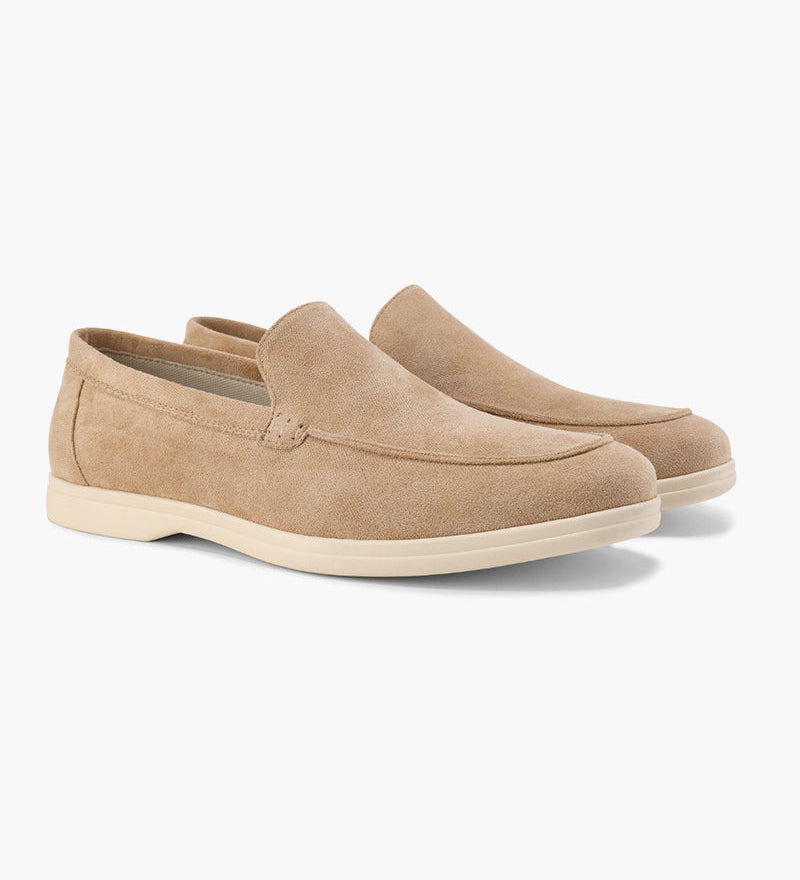 Joseph – Elegante sommermokkasiner i semsket skinn for menn