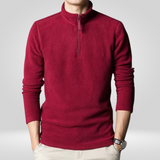Genser fleece med glidelås for herre – varmt og behagelig design