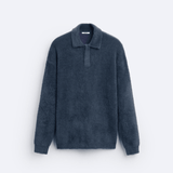 Fleece-poloskjorte | myk, varm og elegant