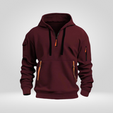 Heren Half glidelås Hoodie – Sweat med Capuche Urbain behagelig med lommer