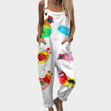 Behagelig buksedress med trykk