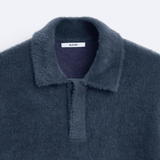 Fleece-poloskjorte | myk, varm og elegant
