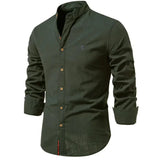 Elegant avslappet slim fit-herreskjorte med knapper