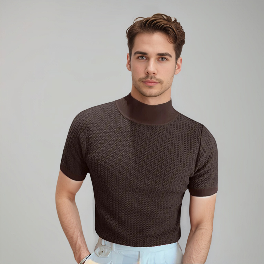 Paolo – Skjorte med korte ermer elegant for herre