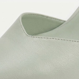 Slingback-pumps med spiss tå og lav firkantet hæl for dame