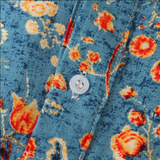 Leo – Skjorte med korte ermer leken med Vintage blomstermønster