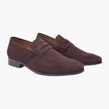 Julian | Casual business-loafer i semsket skinn for menn