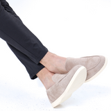 Joseph – Elegante sommermokkasiner i semsket skinn for menn