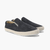 Jacob – Elegant espadrille for menn i semsket skinn med jutesåle