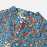 Leo – Skjorte med korte ermer leken med Vintage blomstermønster
