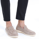 Joseph – Elegante sommermokkasiner i semsket skinn for menn