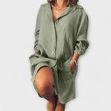 Margrete – Avslappet linbluse