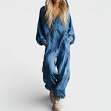 Mona – Buksedress med lange ermer og hette