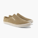 Jacob – Elegant espadrille for menn i semsket skinn med jutesåle