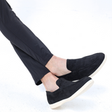 Joseph – Elegante sommermokkasiner i semsket skinn for menn
