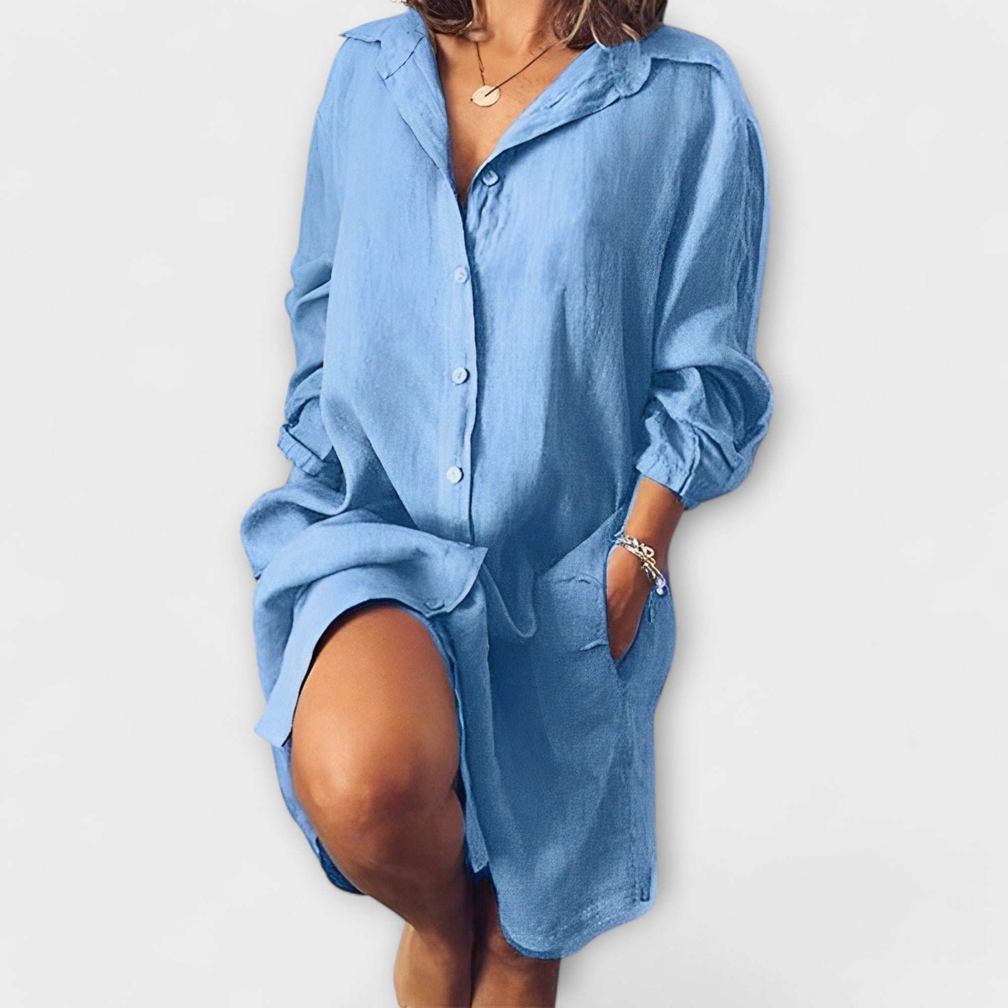 Margrete – Avslappet linbluse