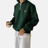 Avslappet™ Sweat med krage med glidelås for herre | sporty og behagelig | perfekt for enhver Jour