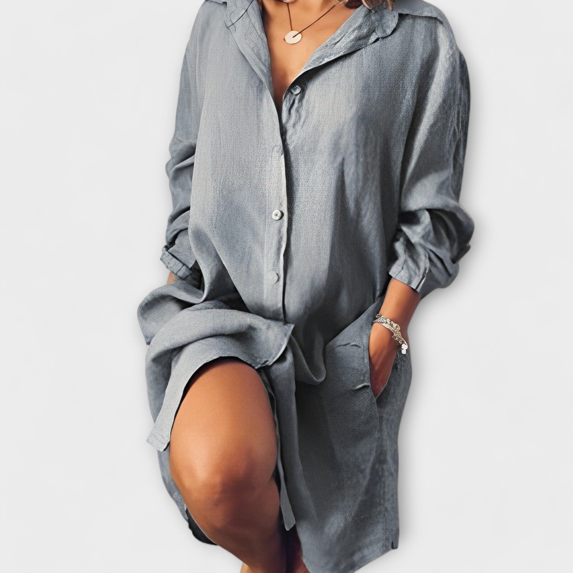 Margrete – Avslappet linbluse