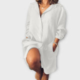 Margrete – Avslappet linbluse