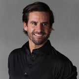 Jakob – Poloskjorte med korte ermer i slim fit og performance elegant