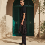 Poloskjorte herre minimalistisk med korte ermer Premium