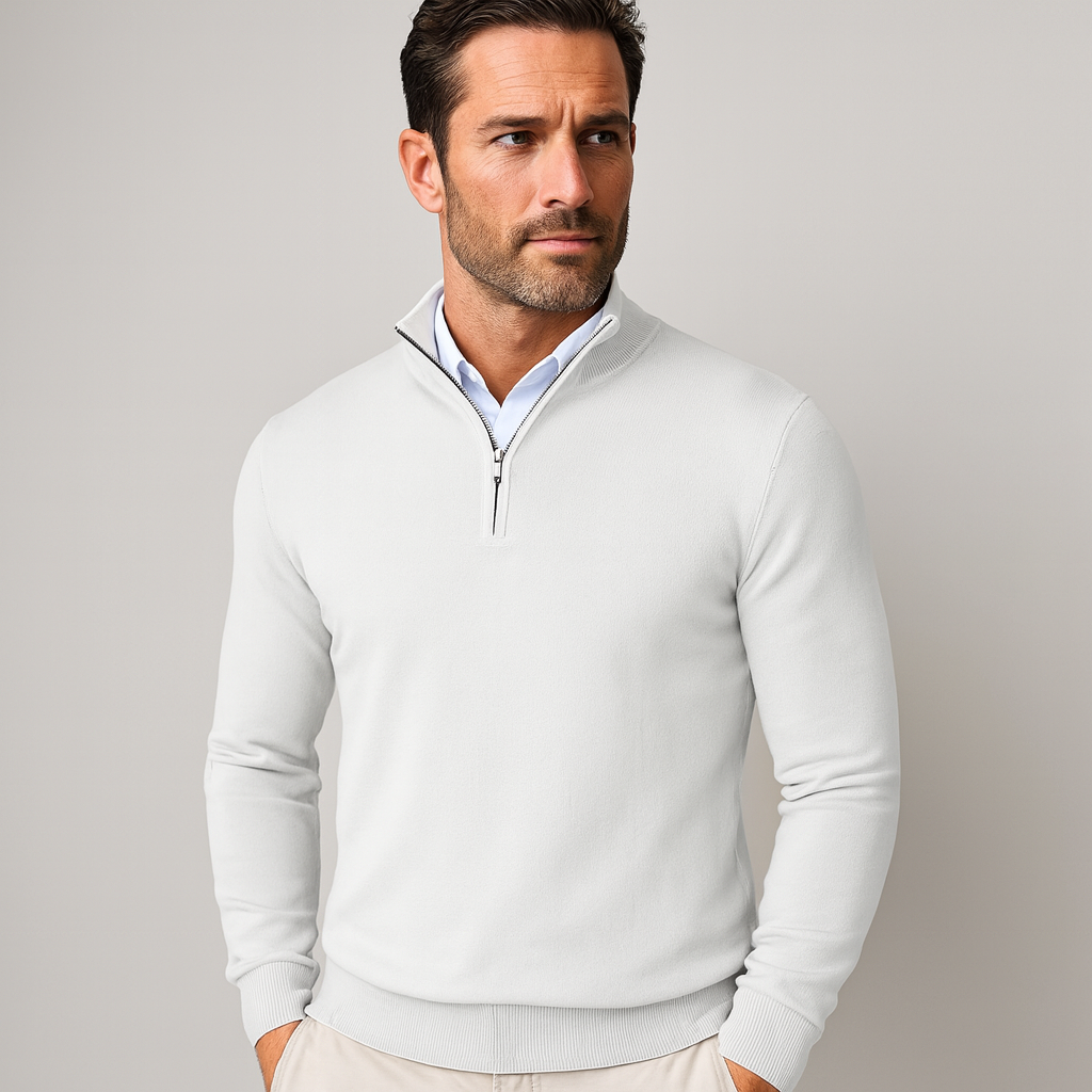 ZAAN Original – Genser Luxe for herre med krage med glidelås