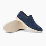 Joseph – Elegante sommermokkasiner i semsket skinn for menn