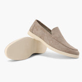 Joseph – Elegante sommermokkasiner i semsket skinn for menn