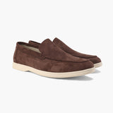 Joseph – Elegante sommermokkasiner i semsket skinn for menn