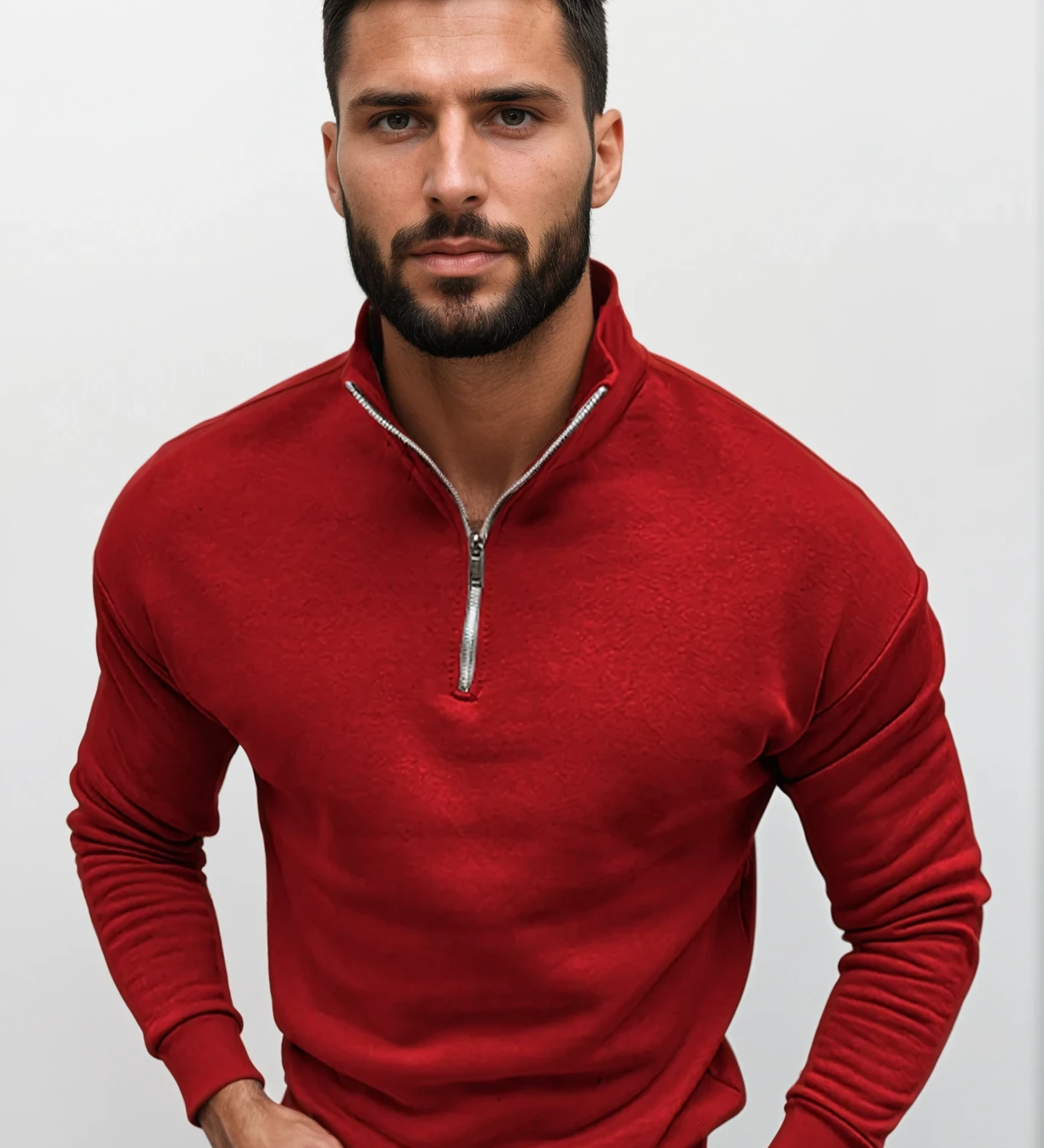 Lorenzo Bianchi – Genser for herre Luxe med glidelås kort og Style tidløs