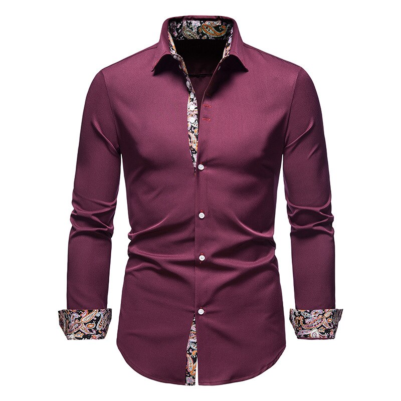 Magnus – Skjorte for herre med paisley-detaljer