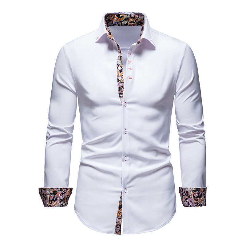 Magnus – Skjorte for herre med paisley-detaljer