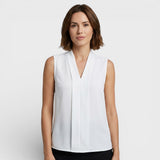 Johanne – Ermeløs bluse med V-utringning