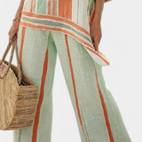 Elisabet – Elegant asymmetrisk topp og vide bukser